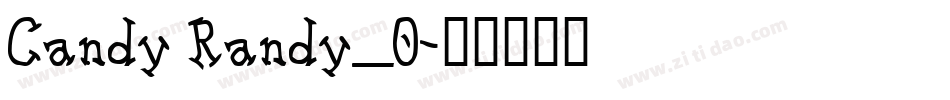 Candy Randy_0字体转换